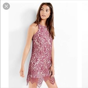 Express Purple Lace Dress